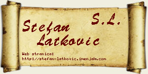 Stefan Latković vizit kartica